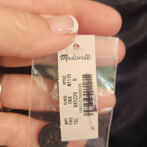 NWT Madewell The Harlow Superwide-Leg In Stretch Satin Holiday Black 6 - Picture 8 of 11